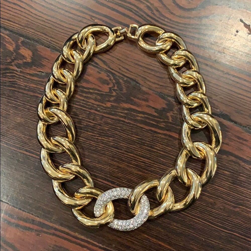 Givenchy vintage gold chain link choker